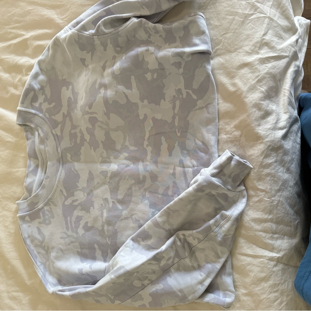 lululemon athletica Gray Camo Sweatshirt
